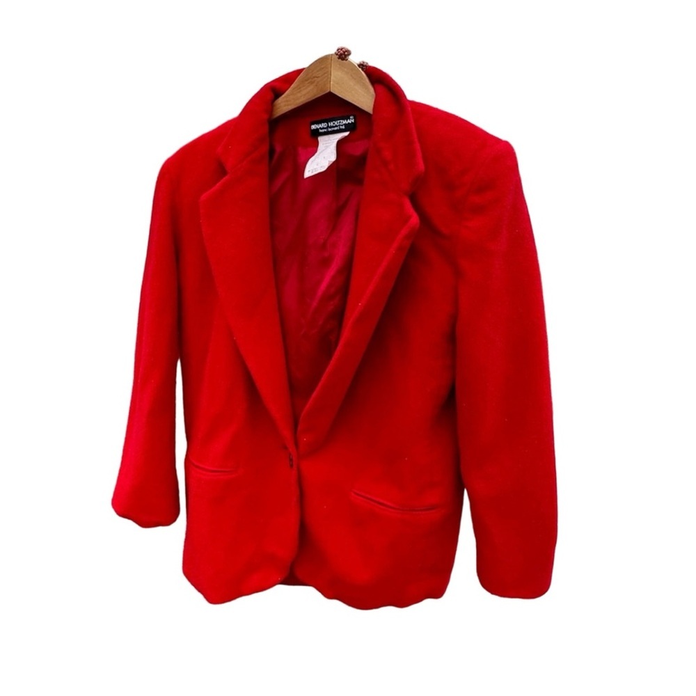 Benard Holtzman By Harve Benard LTD Women’s Red Wool Cashmere‎ Jacket Size 10
